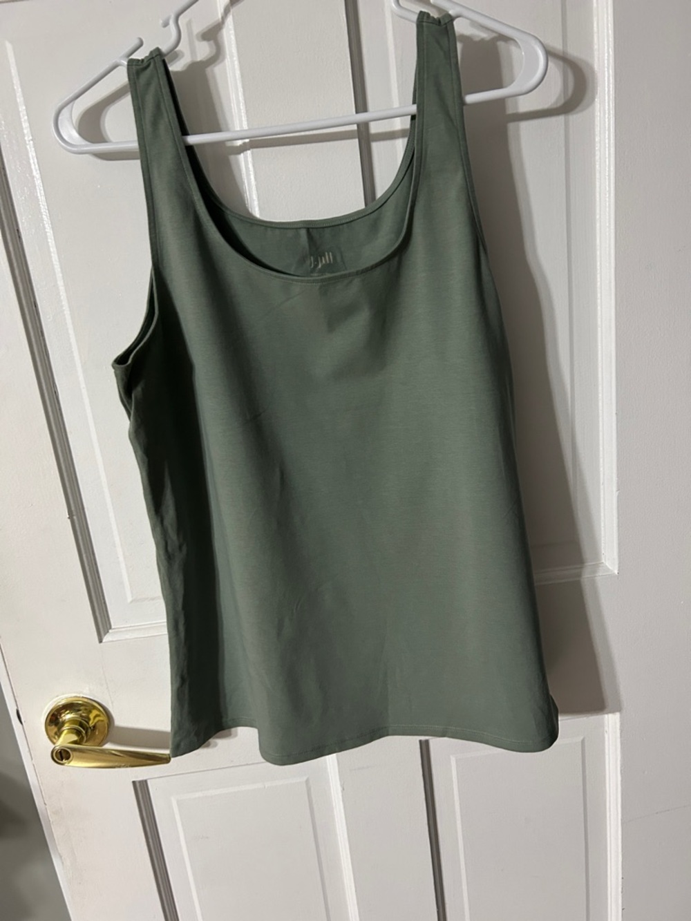 J. Jill Scoop Neck Tank Top - Olive